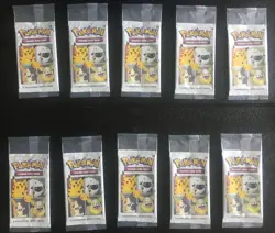 Pokemon 25th Anniversary General Mills Cereal 3 card promo lot of 10 Packs - Image 1