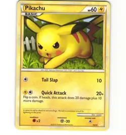 Pokemon Pikachu 16/30 HGSS Trainer Kit Non-Holo LP Card - Image 1