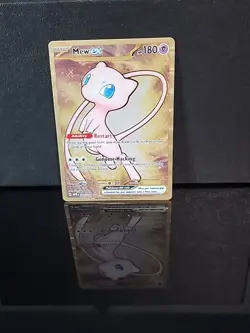 Pokemon TCG Mew EX Metal Gold NM 205/165 Scarlet & Violet 151 Promo Card - Image 1