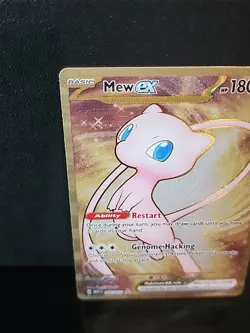 Pokemon TCG Mew EX Metal Gold NM 205/165 Scarlet & Violet 151 Promo Card - Image 2