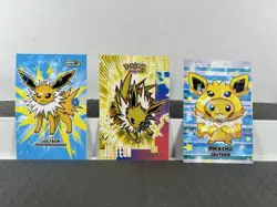 Pokemon Jolteon Lot Pokemon Lot of 20 Cards and Stickers Jolteon Pokemon Lot - Image 4