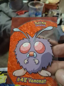 Mint Venonat Topps Chrome Pokemon TV Animation Edition Clear Chase Cards #PC6 - Image 1
