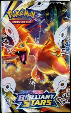 SWSH Brilliant Stars SEALED Booster Box (36 Packs of Pokemon Cards) - Image 3