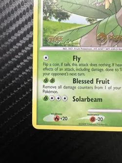 Pokemon Tropius Staff Prerelease Stamp Promo Rising Rivals Set 52/111 Card - Image 4