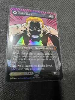 Eddie Brock Venom MTG (0233) (Borderless) Marvel's Spider-Man Foil Magic Card - Image 1