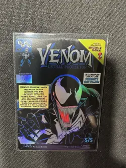 Eddie Brock Venom MTG (0233) (Borderless) Marvel's Spider-Man Foil Magic Card - Image 5