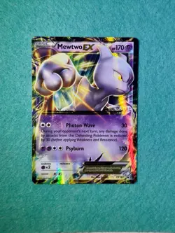 Mewtwo EX XY183 Black Star Promo Ultra Rare NM Pokemon Card - Image 1