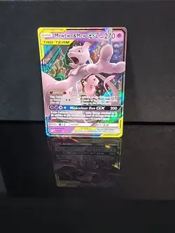 Mewtwo & Mew GX 71/236 Tag Team Ultra Rare Unified Minds Pokemon Card - Image 1