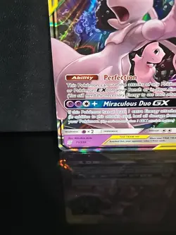 Mewtwo & Mew GX 71/236 Tag Team Ultra Rare Unified Minds Pokemon Card - Image 5