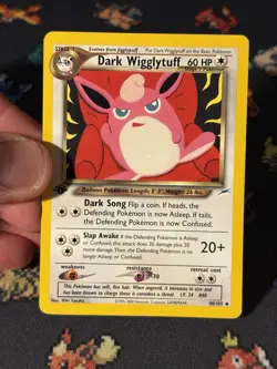 Pokemon Card Dark Wigglytuff 40/105 Neo Destiny FIRST EDITION - (LP) - Image 2