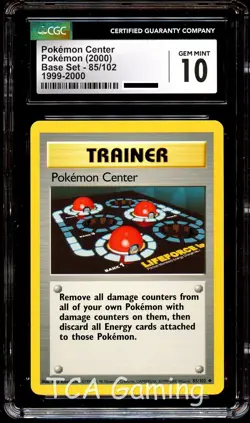 CGC 10 GEM MINT Pokemon Center 85/102 Base Set 1999-2000 Pokemon Card - Image 1