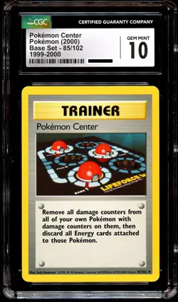 CGC 10 GEM MINT Pokemon Center 85/102 Base Set 1999-2000 Pokemon Card - Image 2