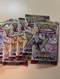 Pokemon Prismatic Evolutions Booster Pack - 10 Cards/Pack - Random Art - SEALED - Image 1