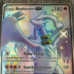 Reshiram GX Basic Pokemon Card - Flame Charge & Vermilion GX - Image 4