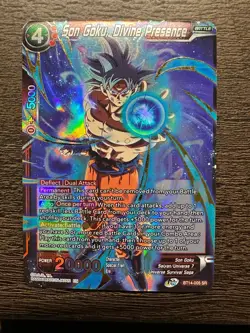 Dragon Ball Super Card Son Goku, Divine Presence Cross Spirits BT14-005 NM/LP - Image 1