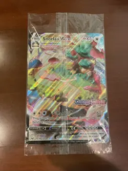 Snorlax VMAX JUMBO Card 142/202 Stamped Gamestop Promo Pokemon Sword & Shield - Image 1