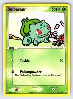 Bulbasaur 45/100 2006 EX Crystal Guardians Pokemon Card TCG Common - Nm/Vlp - Image 1