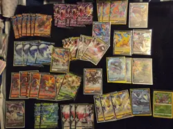 POKEMON TCG MASSIVE CARD LOT ALL V CARDS AND EX. GREAT PRICE. - Image 1