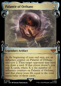 1x Palantir of Orthanc - Showcase (Scrolls) (698)- Foil NM-Mint, English Univers - Image 1