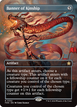 Banner of Kinship (Borderless) Foundations - Near Mint Foil - Image 1