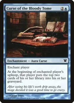 FOIL Curse of the Bloody Tome |MtG Magic Innistrad |English |Near Mint-Mint NM-M - Image 1