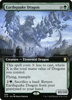Earthquake Dragon Extended Art Foil - Commander Legends: Battle For Baldur'S Gat - Image 1