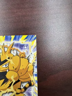 Pokemon 2000 Topps TV Animation Edition Series 3 Electabuzz #125 Blue Logo NM - Image 3