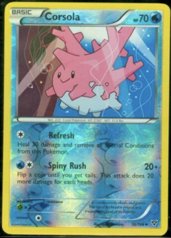 Pokemon - CORSOLA 36/146 - XY Base Set - Reverse Holo - NM/M - New - Image 1