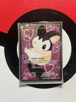Pokemon TCG Emolga FULL ART RC23/RC25 Legendary Treasures Holo RARE - Image 1