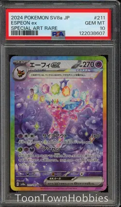 PSA 10 Pokemon - Espeon ex 211/187 Alt Art - Japanese Terastal Festival - Image 1