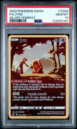 (PSA 10) Pokemon: Silver Tempest - Jynx #TG04 [Full Art/Ultra Rare] - Image 1