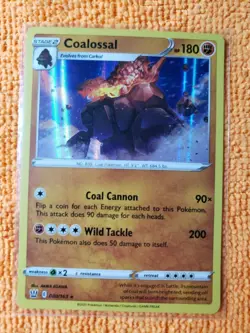 Coalossal 80/163 Holo, Pack Fresh, Pokemon Battle Styles - Image 1