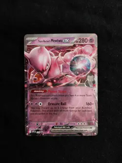 Pokemon Team Rocket's Mewtwo ex 216 Black Star Promo NM - Image 1