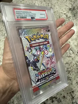 PSA 10 Prismatic Evolutions Booster Pack Sealed Espeon & Umbreon Art Pokemon - Image 3