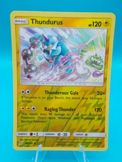 Thundurus 68/236 Sm-Unified Minds Reverse Pokemon TCG Holo Near Mint/Mint - Image 1