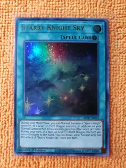 Yugioh Starry Knight Sky GFTP-EN032 Ultra Rare 1st Edition NM - Image 1