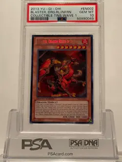 2013 Yu-Gi-Oh! Dragon Ruler Collectible Tin Set CT10-EN001-003 PSA 10 GEM MT! - Image 3