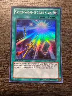 YUGIOH- Sacred Sword Of Seven Stars - LTGY-EN066 - Super Rare - 1st Edition - LP - Image 1