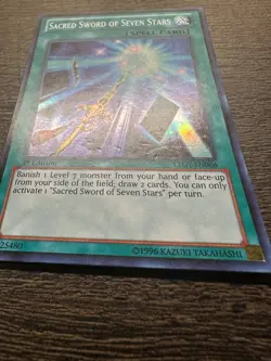 YUGIOH- Sacred Sword Of Seven Stars - LTGY-EN066 - Super Rare - 1st Edition - LP - Image 2