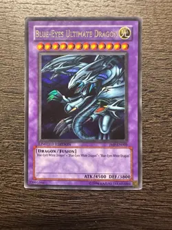 Yugioh Blue-Eyes Ultimate Dragon JMP-EN005 Ultra Rare Limited Edition - MP - Image 1
