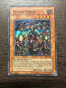 Exiled Force - LOD-023 - Super Rare - Yugioh - MP / Corner bend - Image 1