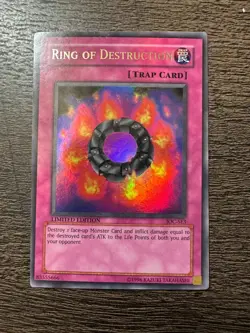 Yu-Gi-Oh! Ring Of Destruction IOC-SE3 Limited Edition Ultra Rare Lightly Played - Image 1