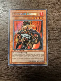 Yu-Gi-Oh Command Knight CT1-EN003 2004 Tin Limited Edition Secret Rare LP - Image 1