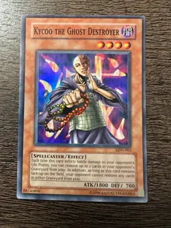 Yu-Gi-Oh Kycoo the Ghost Destroyer Super Rare LON-062 - LP - Image 1