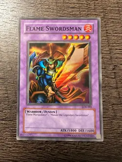 Yu-Gi-Oh! TCG Flame Swordsman Legend of Blue Eyes White Dragon LOB-003 - MP - Image 1