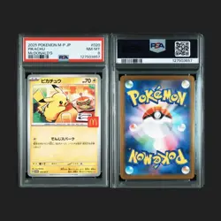 PSA 8 Pikachu 020/M-P McDonald's Happy Set Promo 2025 Pokemon Card Japanese - Image 3