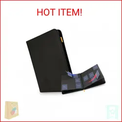 Card Guardian - 9 Pocket Premium Black Card Binder with Zipper for 360 Cards - T - Image 1