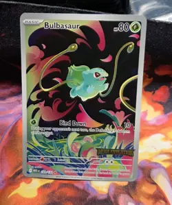 Pokemon Card Bulbasaur 133/132 - Mega Evolution Stamped Promo Sealed - Image 1