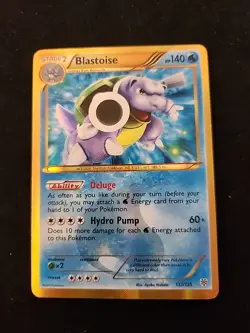 Blastoise Holo Plasma Storm 137/135 Secret Rare Card LP COPY 💥💢💥 - Image 1
