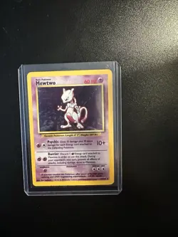 1995 Pokemon TCG Mewtwo Ungraded Card in Great Condition - Image 1